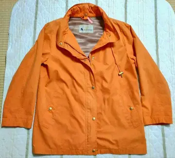 Aquascutum 하프 코트와 베스트 세트 오렌지 컬러 9호 일본제