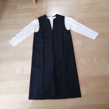 택 포함 새상품 빔즈 BEAMS 네이비 원피스 셋업