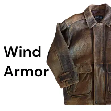 Wind Armor 가죽 자켓 플라이트 자켓 양가죽 80s90s
