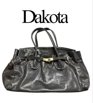 Dakota 블랙 가죽 토트백