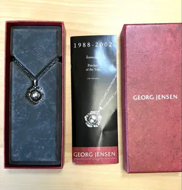 조지 젠슨 목걸이 2002 꽃 실버 새상품 보관품