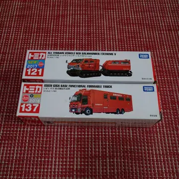 단종 레어 토미카 레드 사라만다 거점 기능 형성차 세트