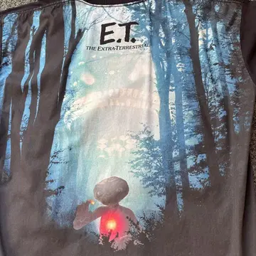 [ used ] ET 백 프린트 T셔츠 블랙 컬러