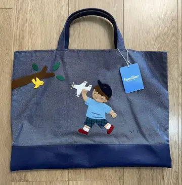 familiar 데님 백 네이비
