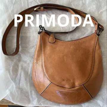 PRIMODA 브라운 가죽 숄더백