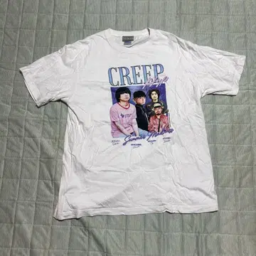 CREEP 그래픽 T셔츠 XL 화이트