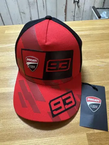 DUCATI 코르세 캡 93 레드/블랙