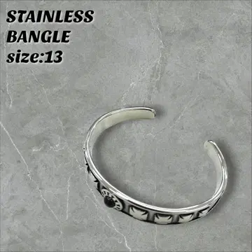 새상품 스테인리스 크로스 모티브 뱅글 13cm 액세서리
