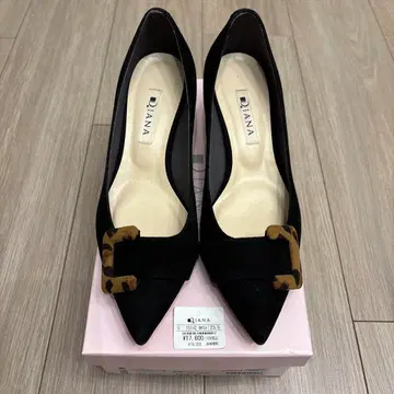 새상품 DIANA 다이애나 펌프스 여성용 신발 레오파드 무늬 23.2