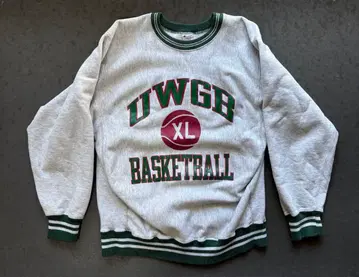 90s Champion Reverse Weave UWGB 보더 리브