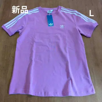 새상품 아디다스 L 쓰리 스트라이프 반팔 티셔츠