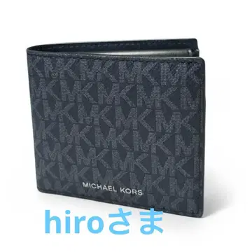 새상품 MICHAEL KORS 접이식 지갑 MK 로고 지갑 블랙