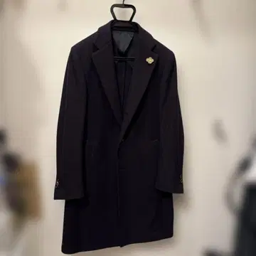 라르디니 체스터 코트 네이비