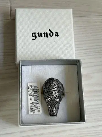 gunda 뱀 디자인 실버 반지