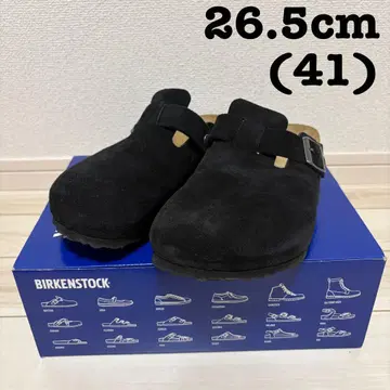버켄스탁 보스턴 스웨이드 블랙 26.5cm 41