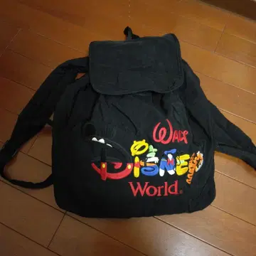 WDW 백팩 블랙 캐릭터 로고