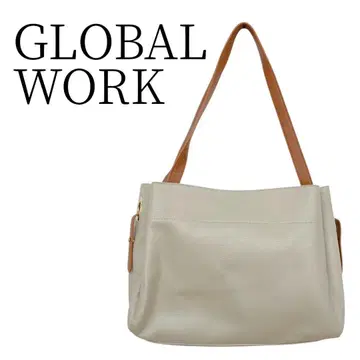 GLOBAL WORK 글로벌 워크 베이지 토트백