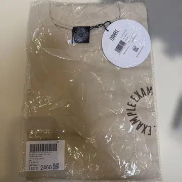 EXAMPLE LIVING S/S TEE 베이지 XXL 사이즈 티셔츠