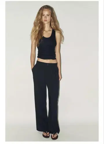ZARA 다트 팬츠 블랙