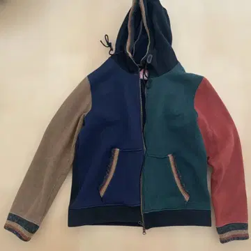 90s kriff mayer 집후디 멀티 컬러 지퍼 후드티