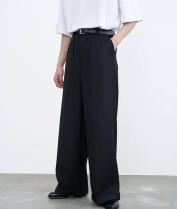 와이드 더블 슬랙스