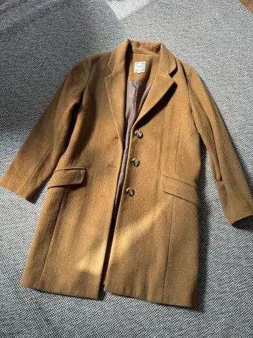 BEAMS 브라운 체스터 코트 M 사이즈