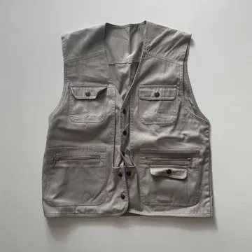 낚시용 조끼 베이지 L 사이즈