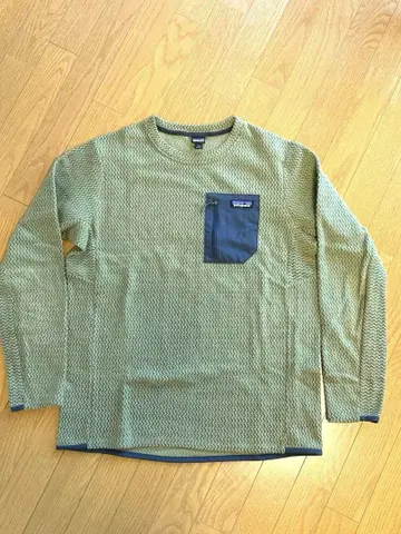 Patagonia R1 에어 크루 올리브 그린