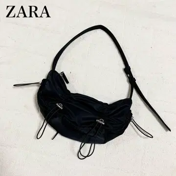 [ 새상품급 ] ZARA 블랙 원 숄더백 개더백 y2k