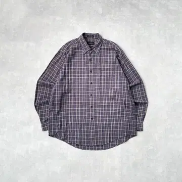 [ VAN HEUSEN ] 90s 체크 셔츠 코튼 레이온