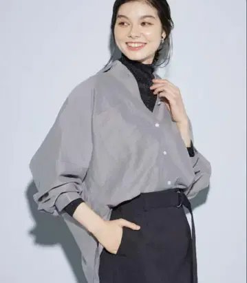 새상품 PLST 시어 돌먼 볼륨 셔츠