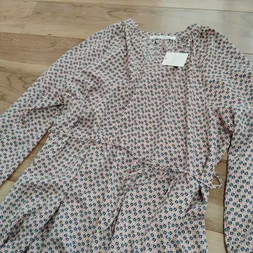 MELROSE 멜로즈 기하학 패턴 롱 원피스 F