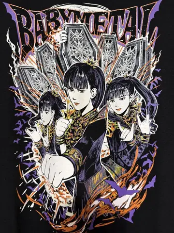 BABYMETAL 그래픽 T셔츠 Size M