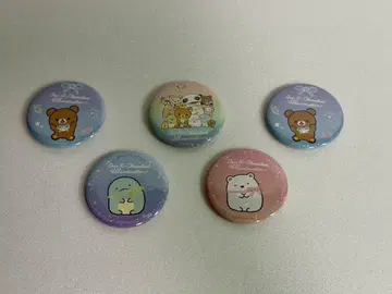 산엑스 사가미코 레저 포레스트 콜라보 블라인드 캔뱃지 5개 세트