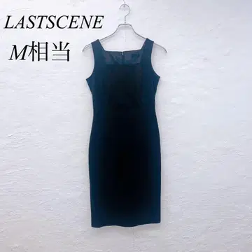 e5325 라스트 신 슬리브리스 원피스 M 상당 일본제 스트레치 있음