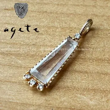 아가트 K10 쿼츠 다이아몬드 목걸이 참 agete