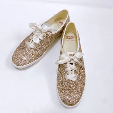 미사용 kate spade 스니커즈 글리터 라메