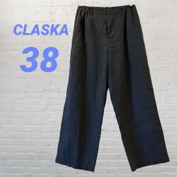 CLASKA 클래스카 라이트 캔버스 와이드 팬츠 네이비 컬러 D