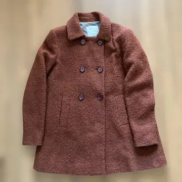 ZARA BASIC 브라운 체스터 코트