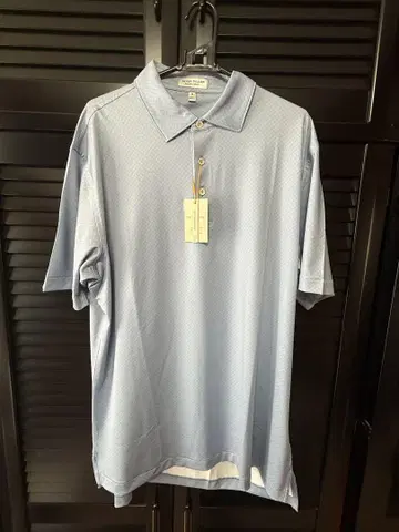 PETER MILLAR 피케 셔츠 M 사이즈 라이트 블루