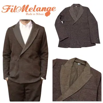 고품질 FilMelange Antonin 더블 테일러드 자켓 기모