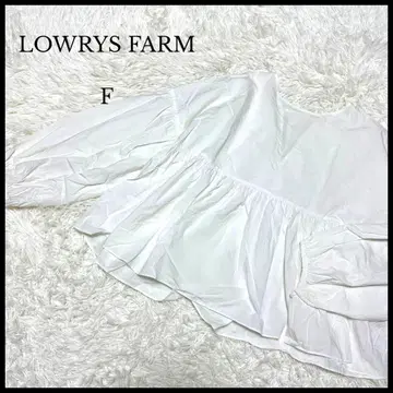 [ LOWRYS FARM ] 로리즈팜 페플럼 개더 블라우스 F
