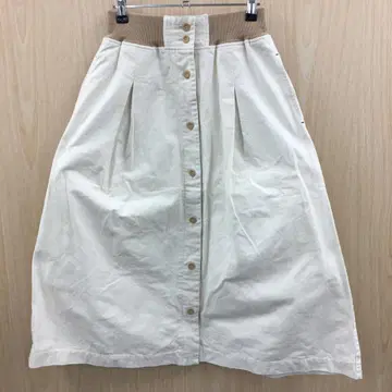 푸두두 프론트 버튼 플레어 스커트 F0924B07