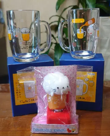 냥냥냥코 맥주 머그잔과 인감 홀더