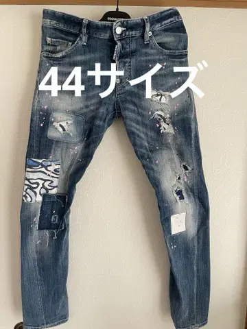 44 사이즈 DSQUARED2 데미지 가공 데님 팬츠
