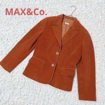 MAX&Co. 코듀로이 테일러드 자켓 오렌지 브라운 빈티지
