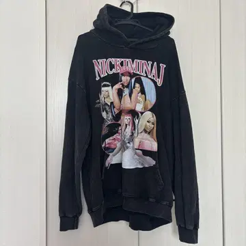 NICKIMINAJ 그래픽 후드티 블랙