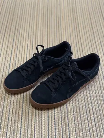 PUMA SUEDE 블랙 검 27cm