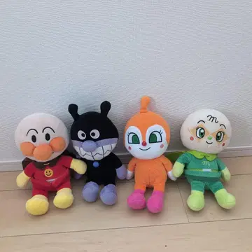 호빵맨 봉제 인형 4체 세트