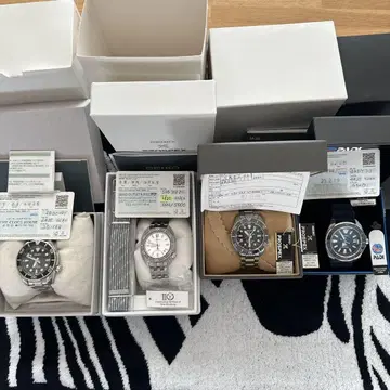 SEIKO POSPEC 자동 와인딩 4개 세트